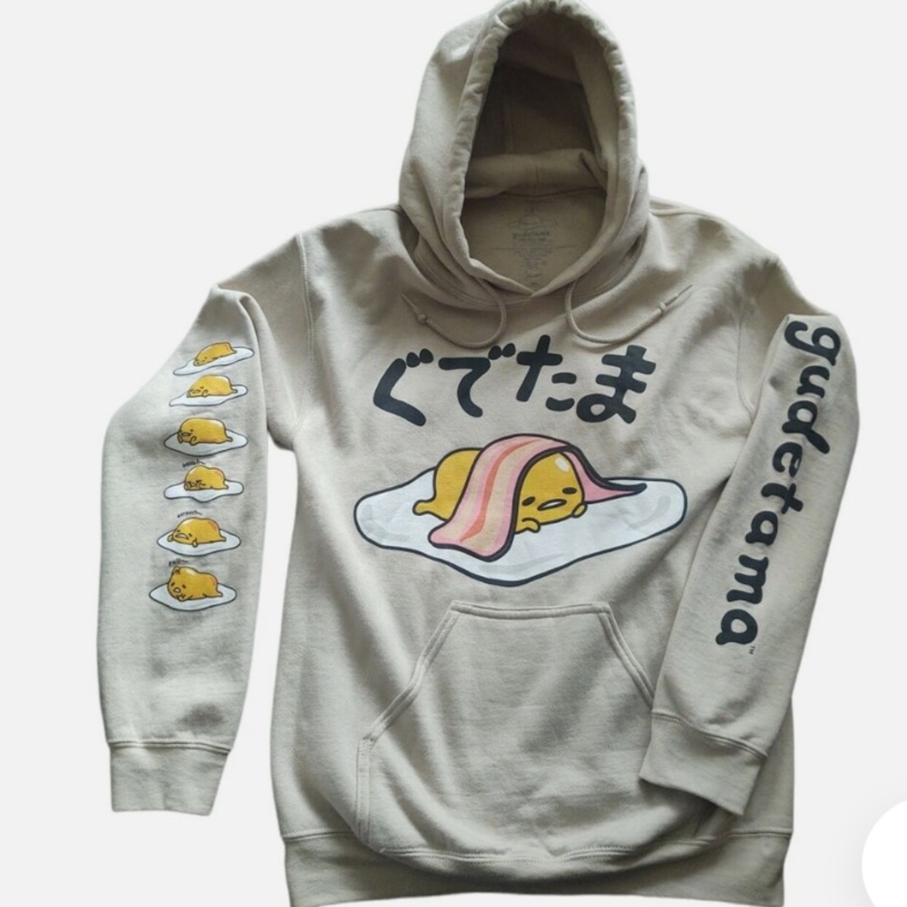 Gudetama Tan Hoodie Sweatshirt